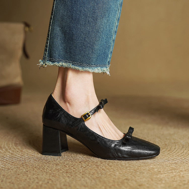 Emar Genuine Leather Heels