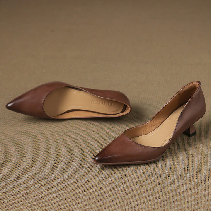 Elyia Genuine Leather Heels