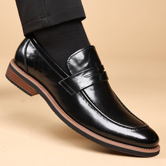 Bensor Genuine Leather Loafers