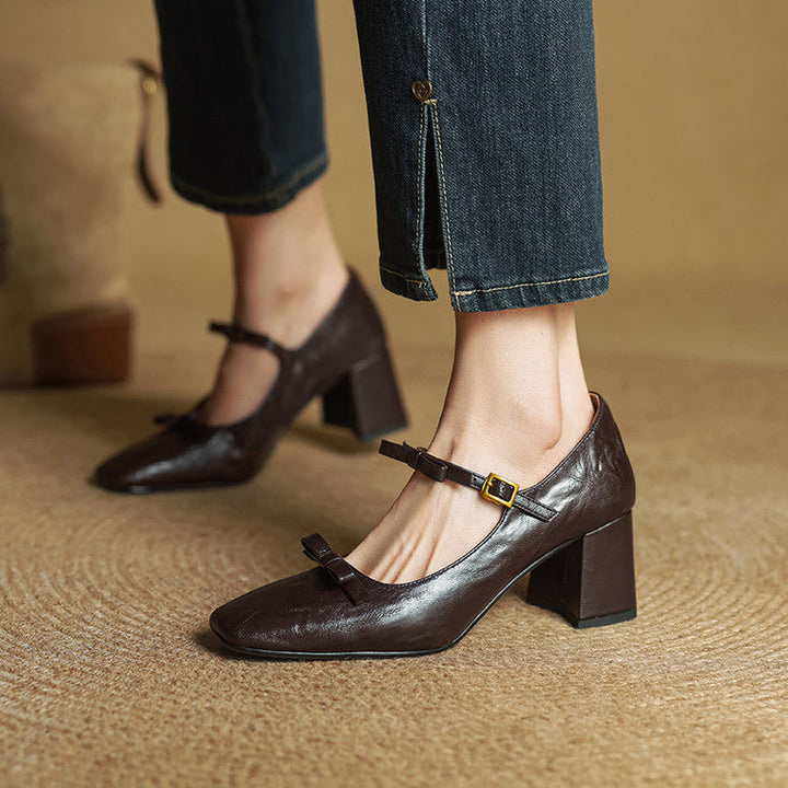 Emar Genuine Leather Heels