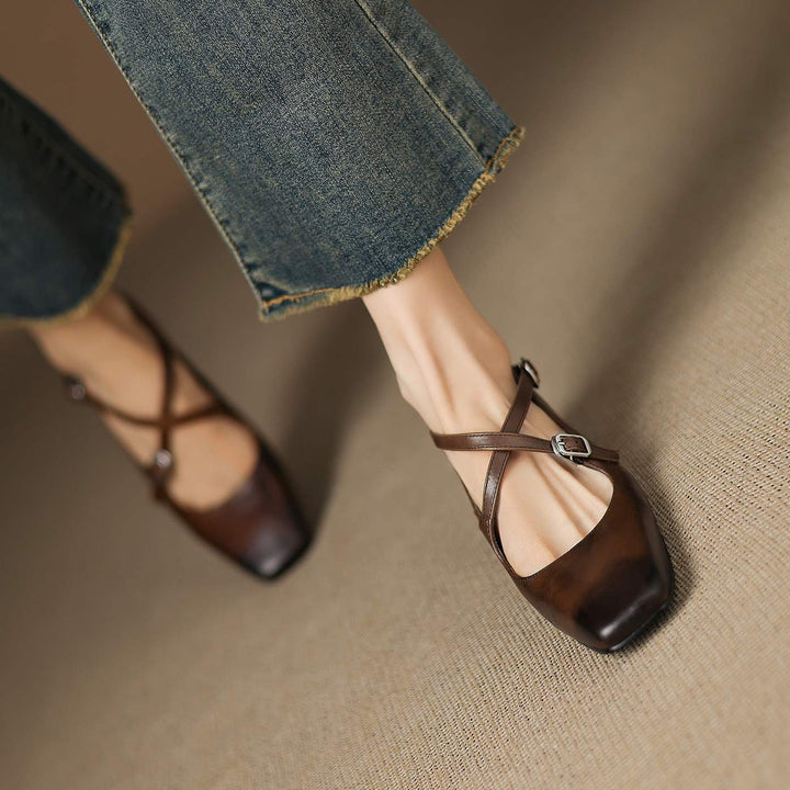 Ciora Genuine Leather Heels