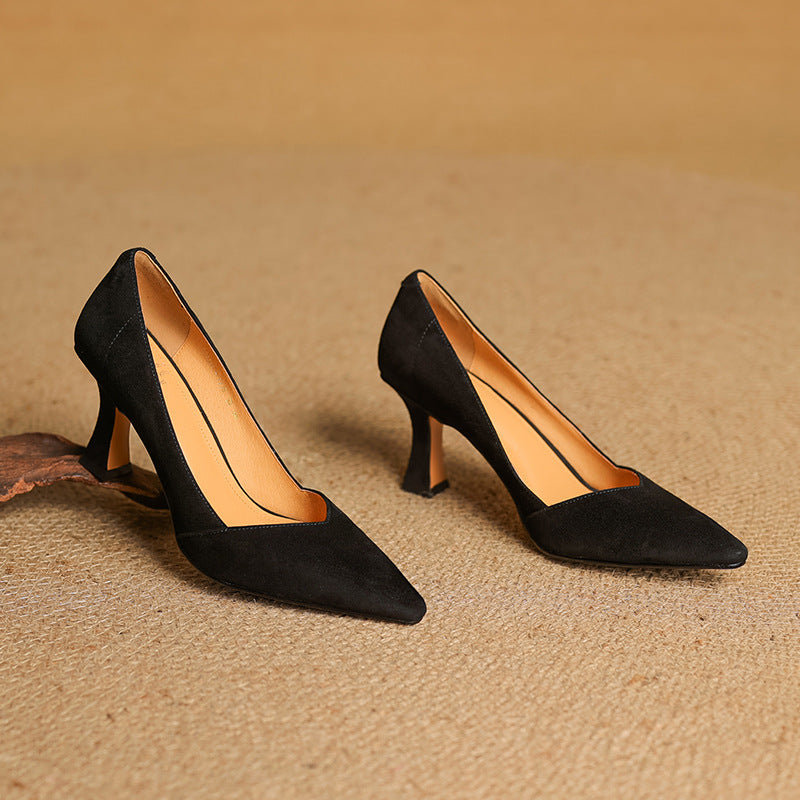 Zyne Genuine Leather Heels