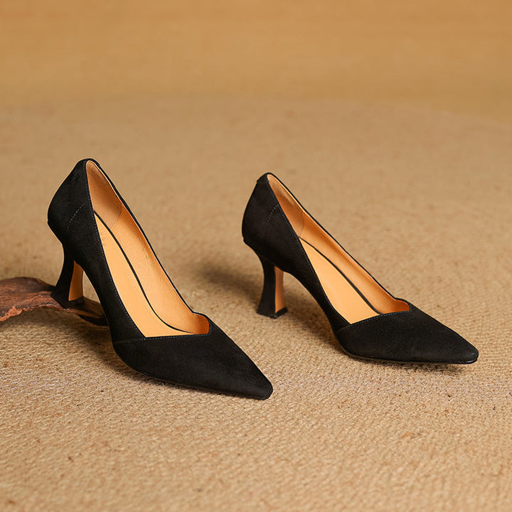 Zyne Genuine Leather Heels