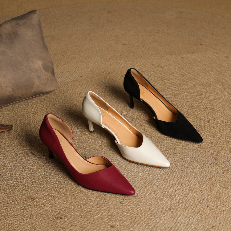 Nuva Genuine Leather Heels