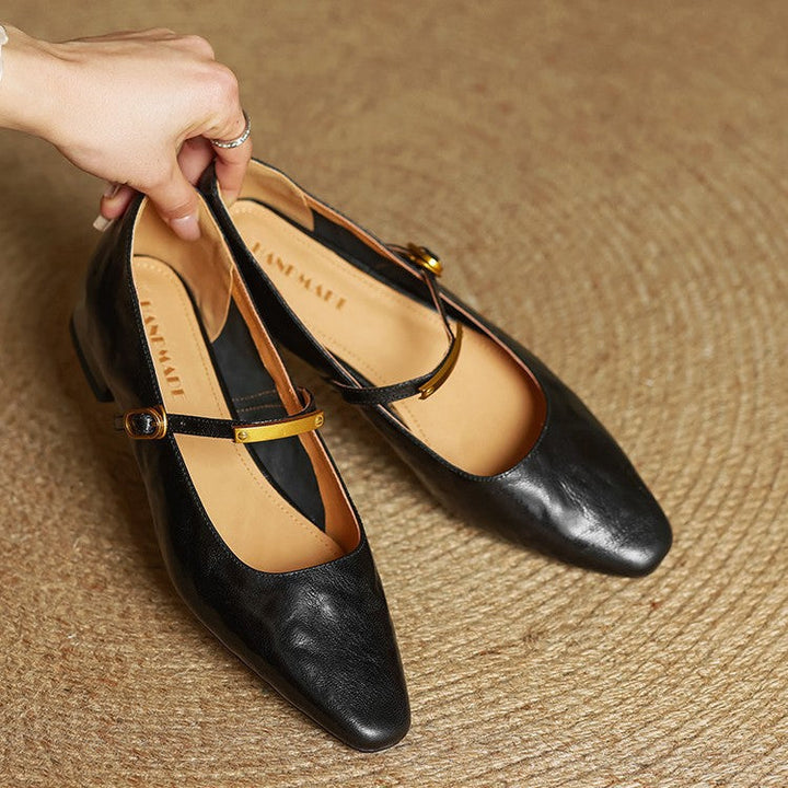 Merlot Genuine Leather Pumps