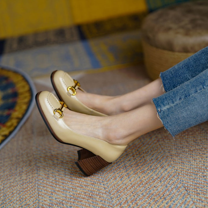 Velora Genuine Leather Heels