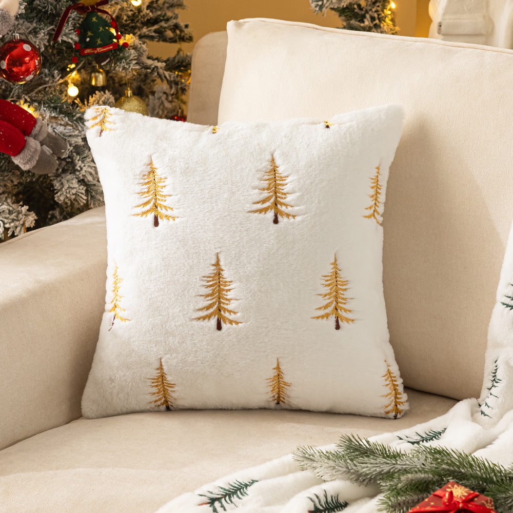 Christmas Snowy Plush Pillowcase