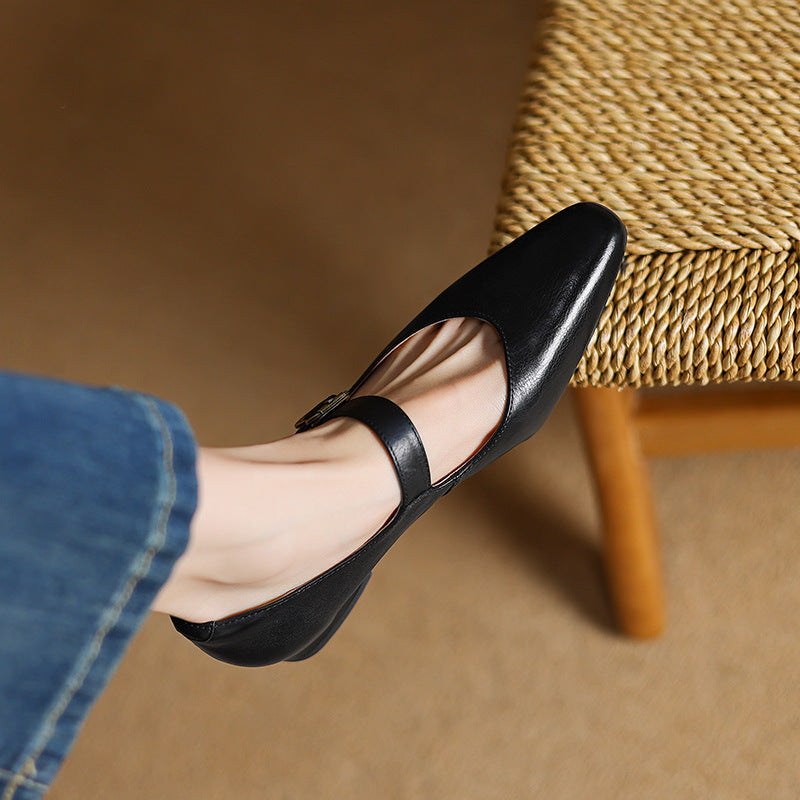 Maira Genuine Leather Heels