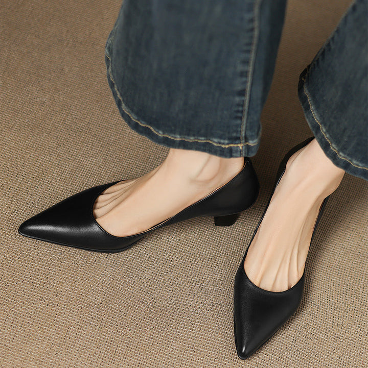 Elyia Genuine Leather Heels