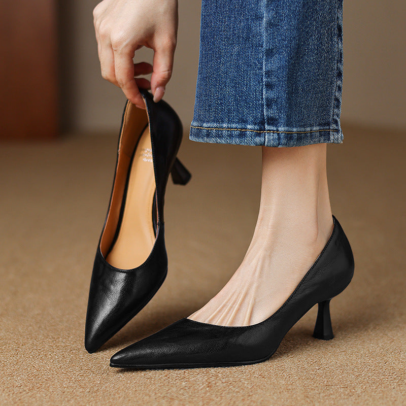 Elore Genuine Leather Heels