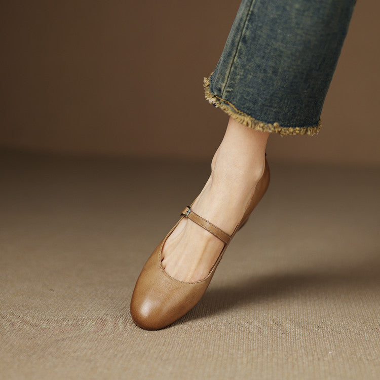 Cadrel Genuine Leather Pumps