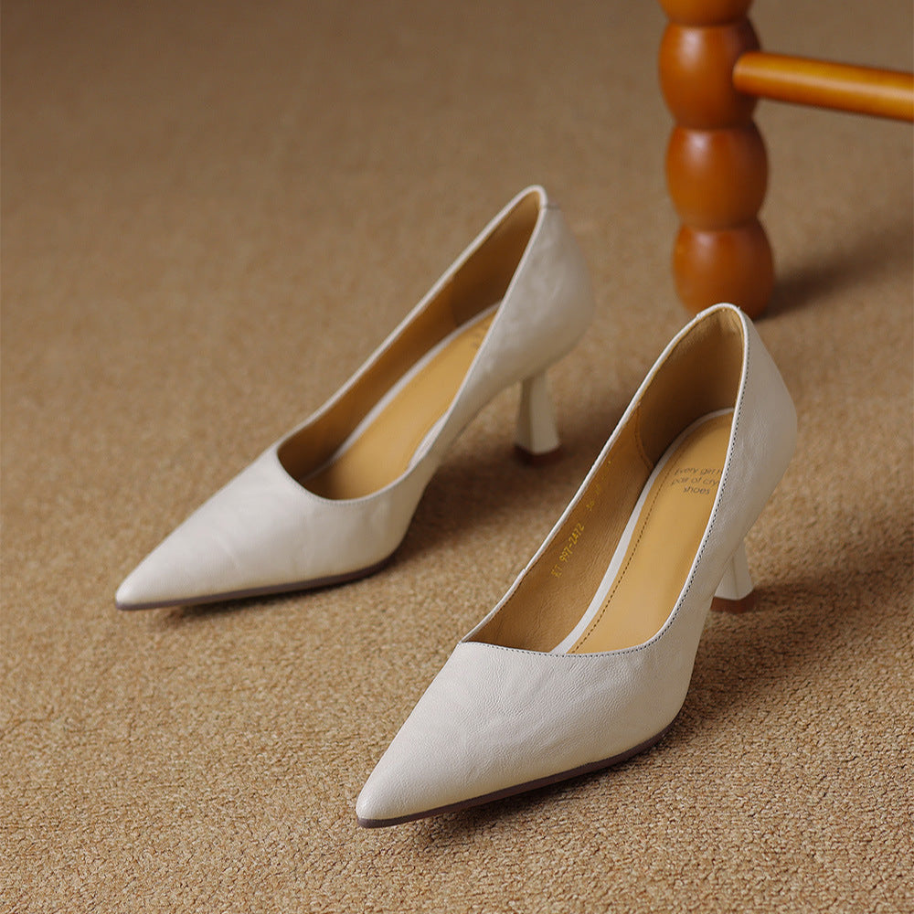 Elore Genuine Leather Heels