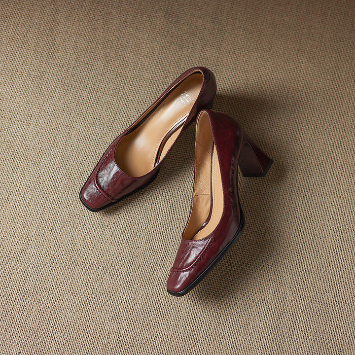 Ariel Genuine Leather Heels