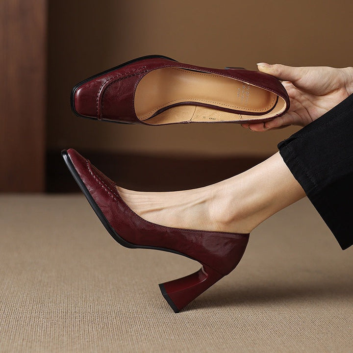 Ariel Genuine Leather Heels