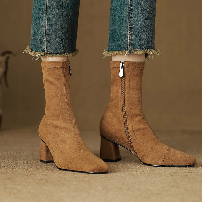 Aelis Genuine Suede Boots