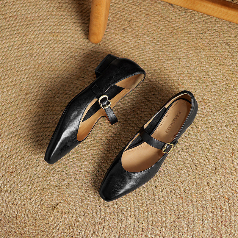 Maira Genuine Leather Heels