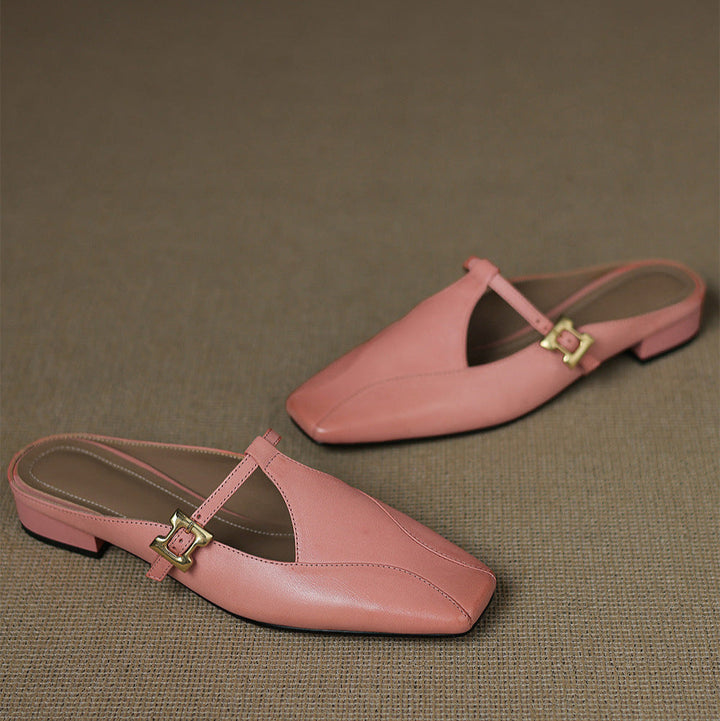 Keva Genuine Leather Mules