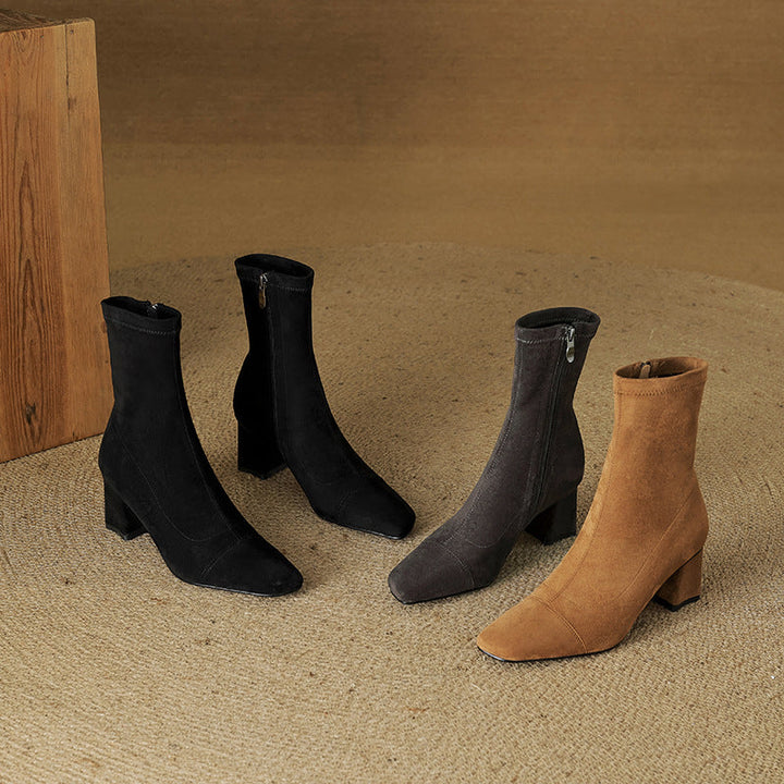 Aelis Genuine Suede Boots