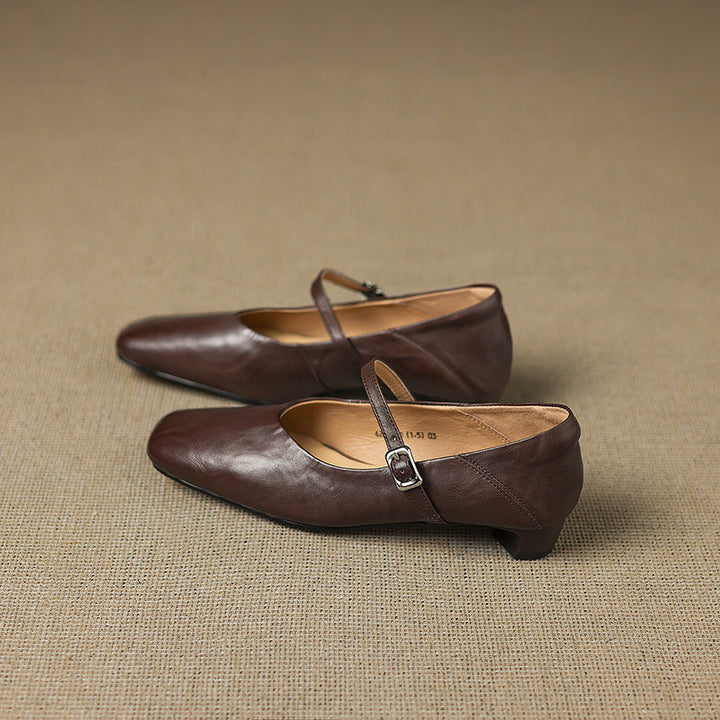 Ayra Genuine Leather Flats