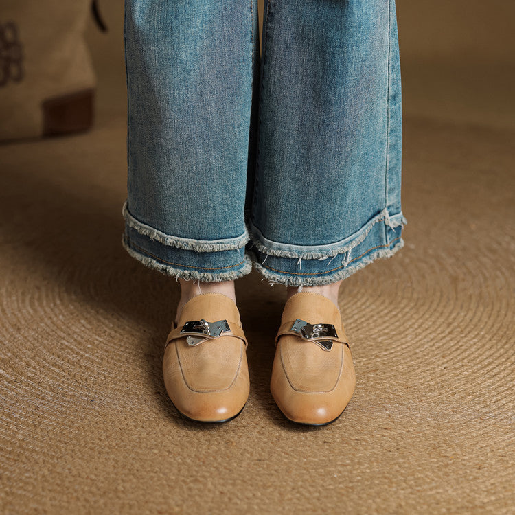 Carla Genuine Leather Mules