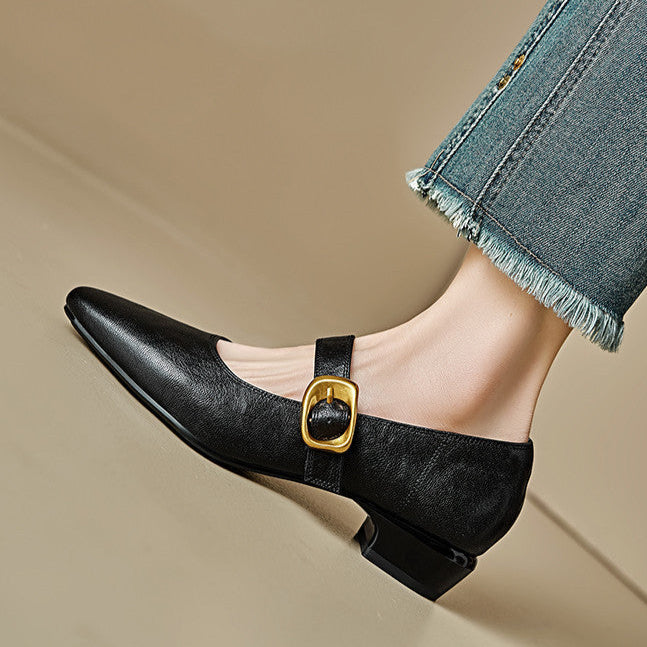 Minara Genuine Leather Pumps