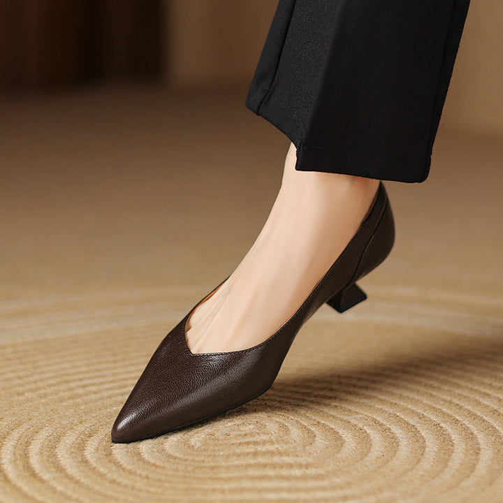 Nera Genuine Leather Heels