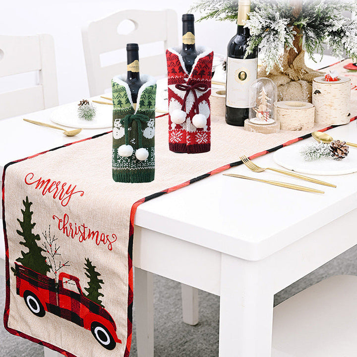 Mukava Knitted Wool Christmas Bottle Sweater