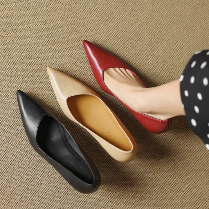 Noira Genuine Leather Heels