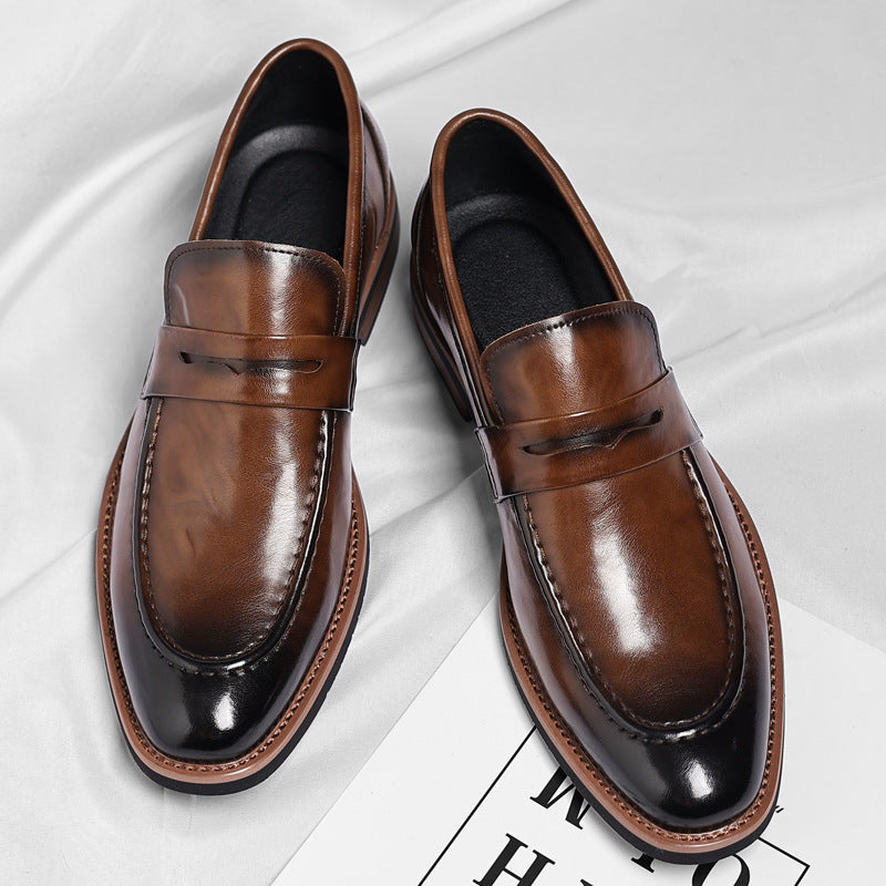 Bensor Genuine Leather Loafers