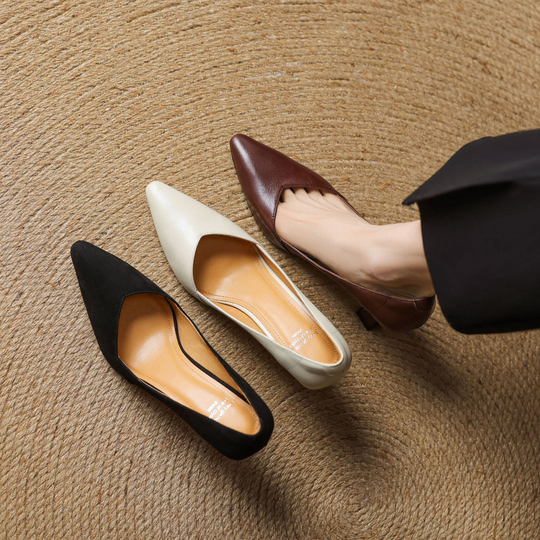 Zyne Genuine Leather Heels