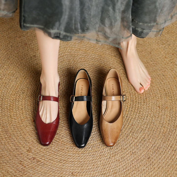 Maira Genuine Leather Heels