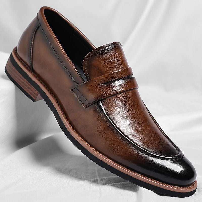 Bensor Genuine Leather Loafers