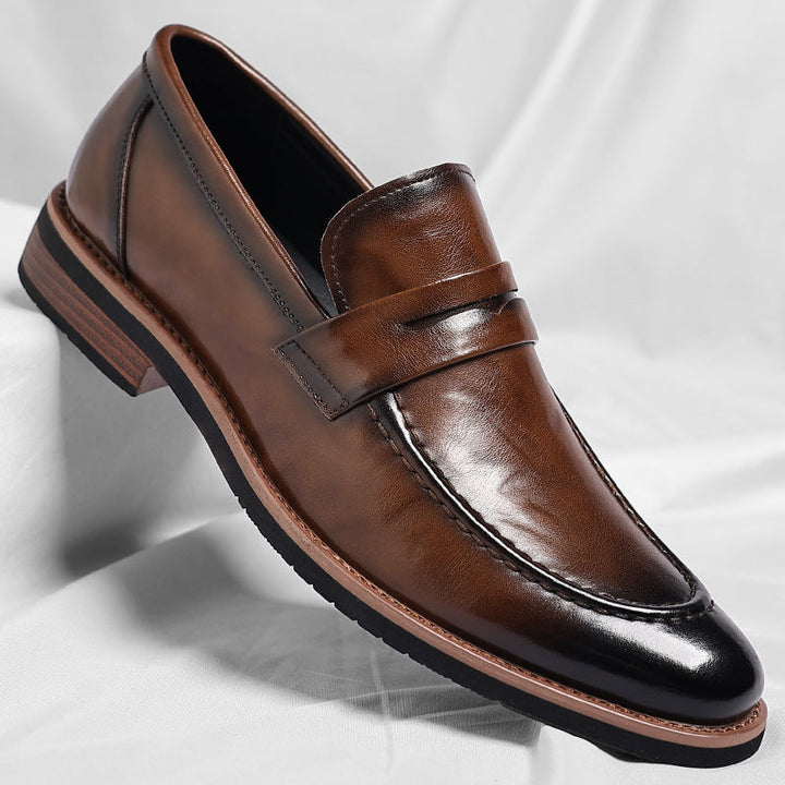 Bensor Genuine Leather Loafers