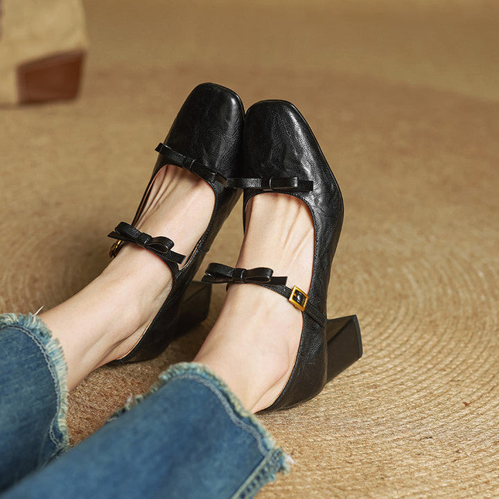 Emar Genuine Leather Heels