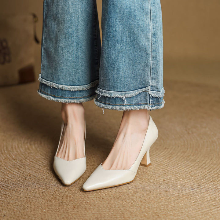 Zyne Genuine Leather Heels