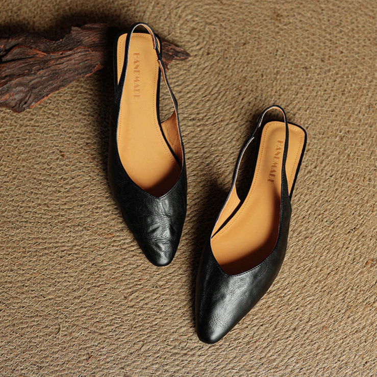 Amelie Genuine Leather Slingbacks