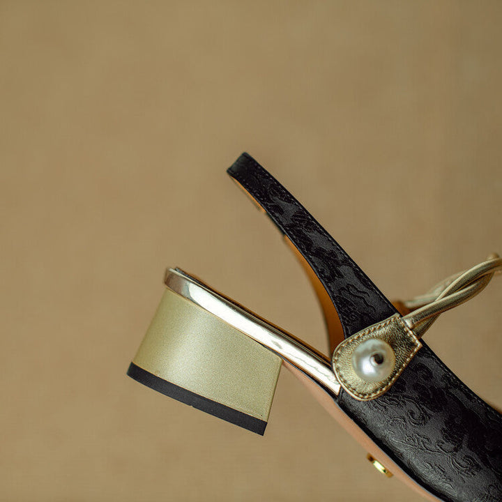 Galene Leather Heels