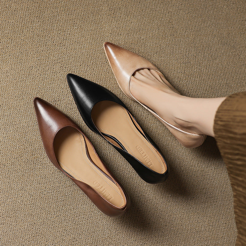 Elyia Genuine Leather Heels