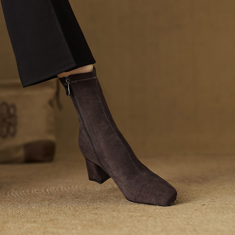 Aelis Genuine Suede Boots