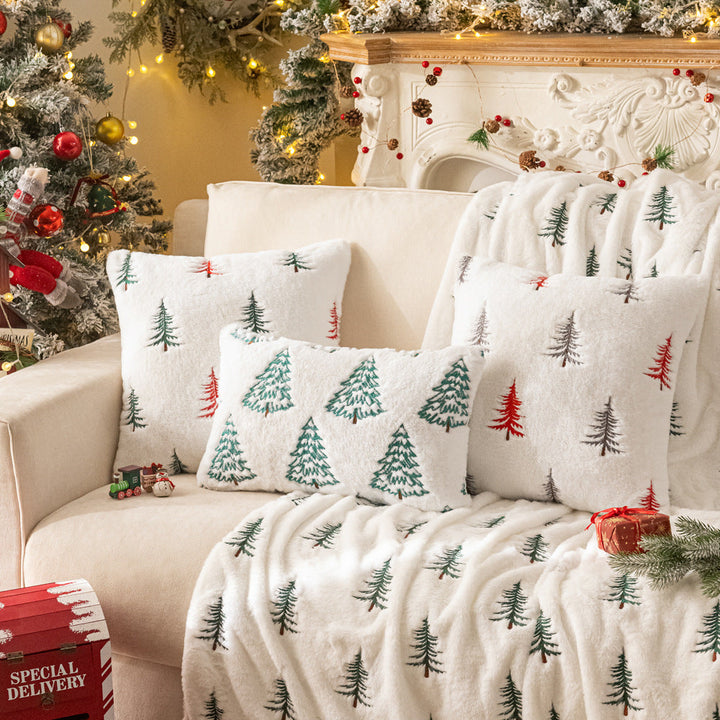 Christmas Snowy Plush Pillowcase