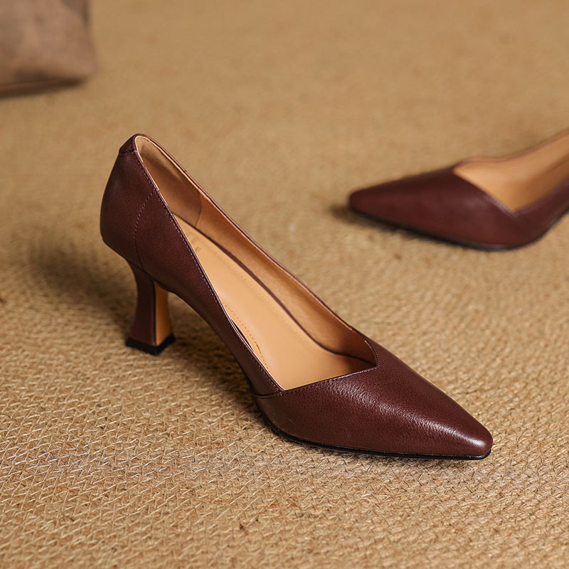 Zyne Genuine Leather Heels