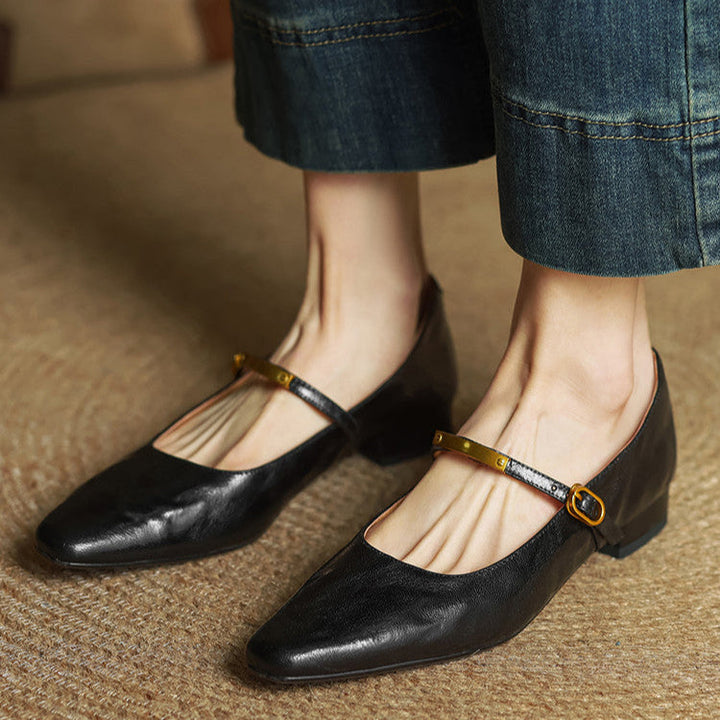 Merlot Genuine Leather Pumps