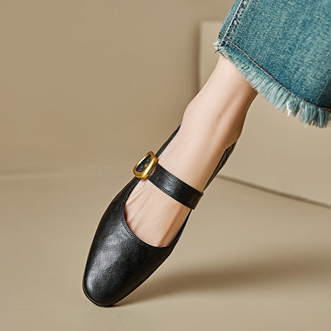 Minara Genuine Leather Pumps