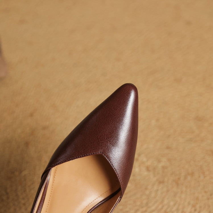 Zyne Genuine Leather Heels