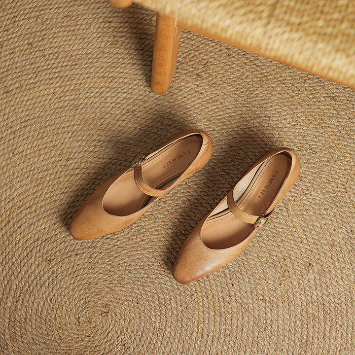 Maira Genuine Leather Heels