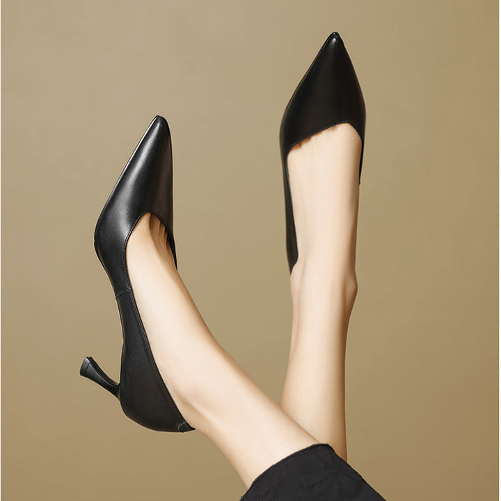 Noira Genuine Leather Heels
