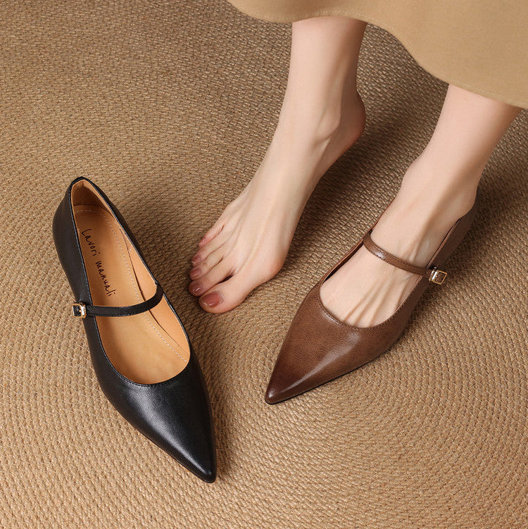 Mirelle Genuine Leather Heels