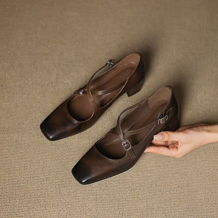 Ciora Genuine Leather Heels