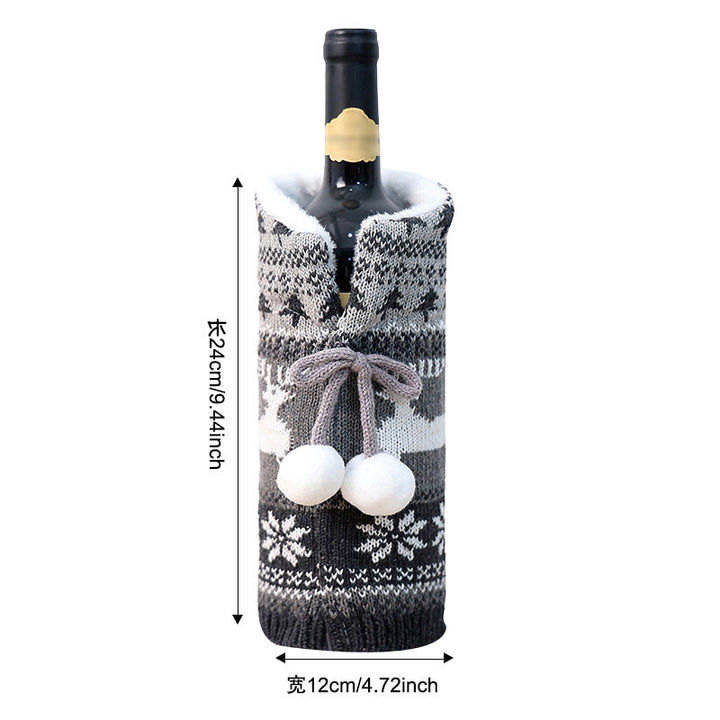 Mukava Knitted Wool Christmas Bottle Sweater