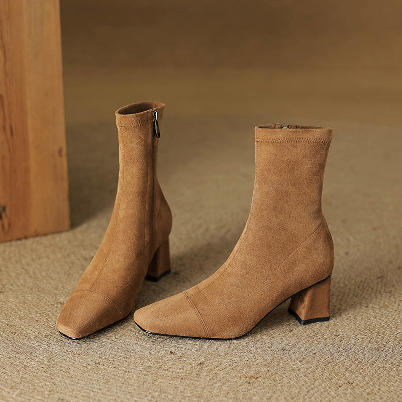 Aelis Genuine Suede Boots